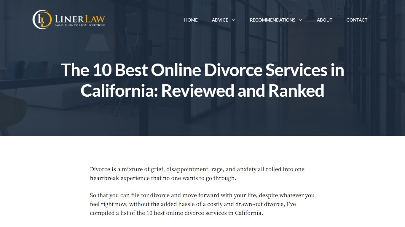 10 Best California Online Divorce Services: Reviewed (2022) - Liner Law